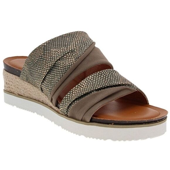 Womens Corkys Believe Taupe Wedge Sandals Shoes Size 9 - Picture 2 of 4